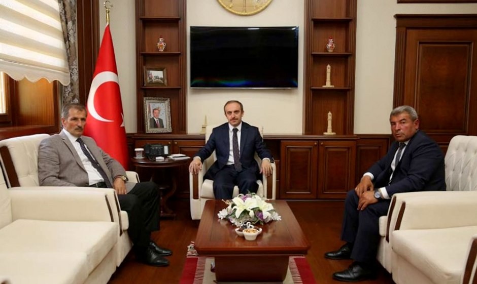 Belediye Başkanları Vali Cüneyt Epcim’i ziyaret etti 