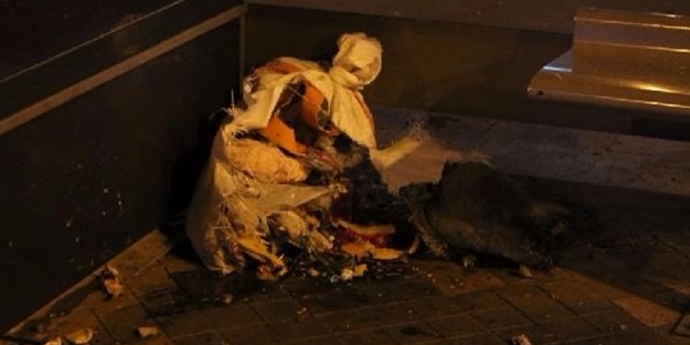 Belediye binasının yanındaki şüpheli çuval patlatıldı!