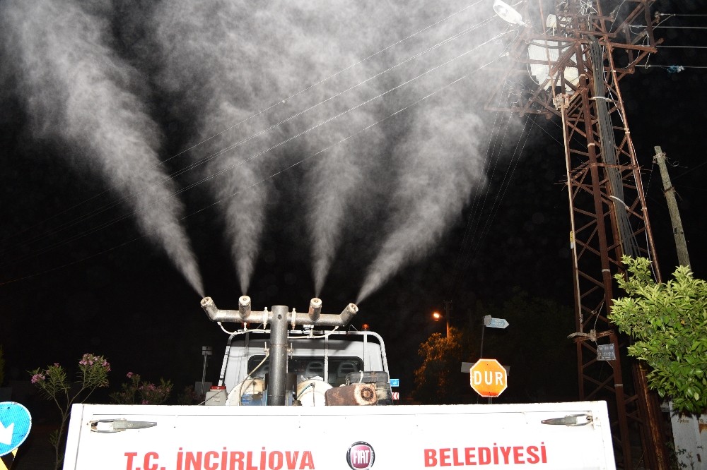 Belediye Ege türküleriyle İncirliova’yı ilaçlıyor 