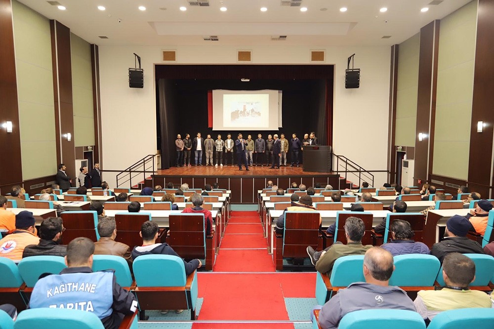 Belediye personeli afetlere hazırlandı 