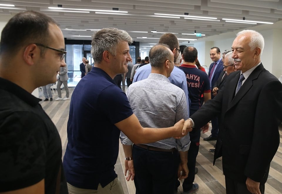 Belediye personeli bayramlaştı 
