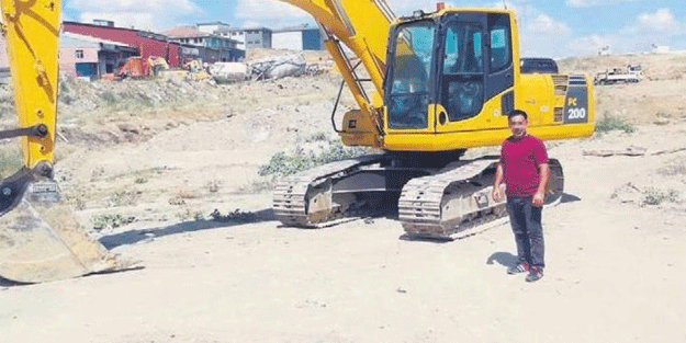 Belediye personeli iş makineleriyle define ararken yakalandı