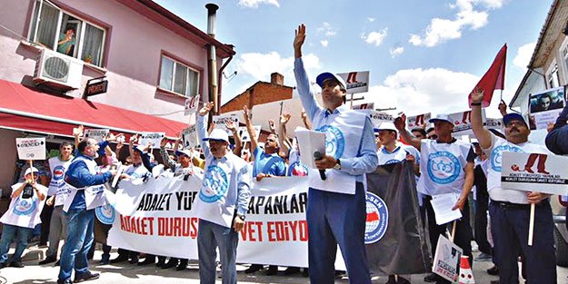 Belediye sürgünlerine protesto!