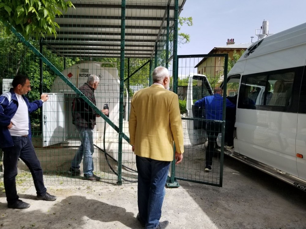 Belediyeden minibüsçülere 10 litre mazot desteği 