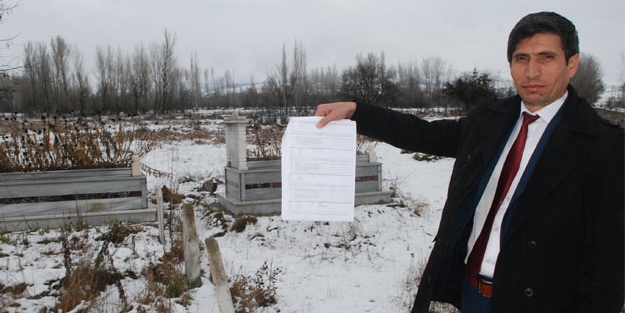 Mezarlığa şok haciz!