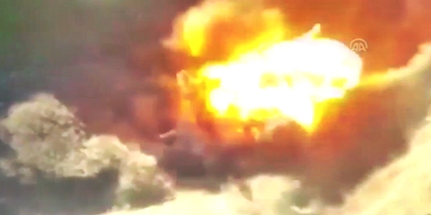 Belediyenin kamyonunda 10 ton bomba ele geçirildi!