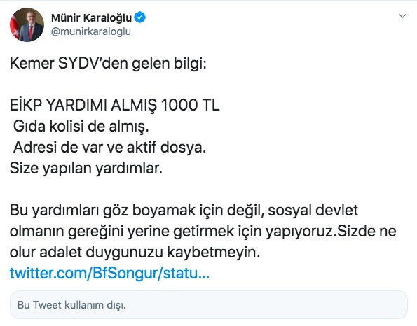 Belgeli cevap hesap kapattırdı 
