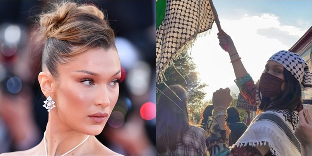 Bella Hadid'ten Türk 'ünlü'leri utandıracak 'İsrail' paylaşımı!