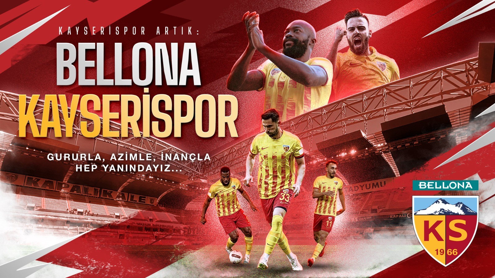 Bellona, Kayserispor'un İsim Sponsoru Oldu: 2024-2025 Süper Lig Sezonuna Güçlü Destek!