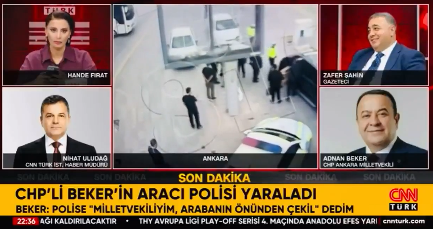 "Ben milletvekiliyim, polis arabamın önünde duramaz" diyen CHP'li Adnan Beker'e Hande Fırat'tan okkalı şamar