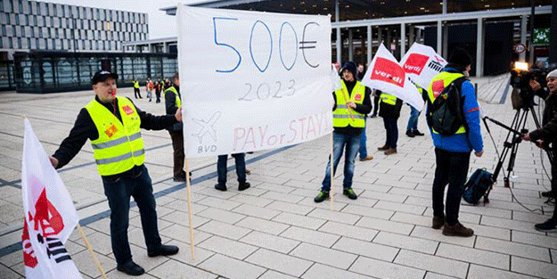 Berlin’de hava ulaşımı durdu! İşçiler isyanda