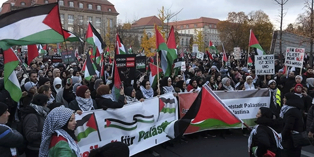 Berlin'den Filistin'e destek