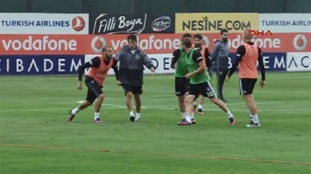 Beşiktaş antrenmanında gerginlik