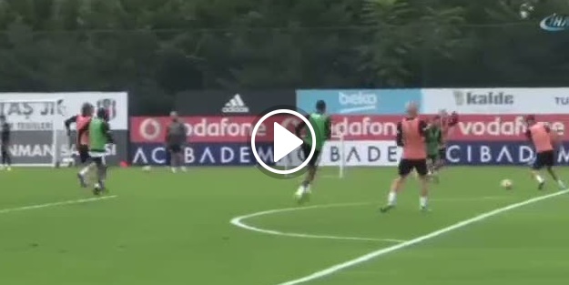 Beşiktaş antrenmanında gerginlik