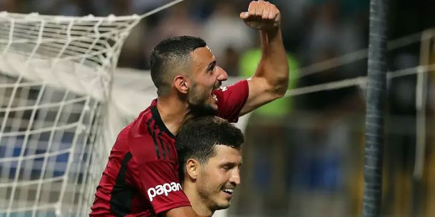 Beşiktaş, Bakü'de avantajı yakaladı