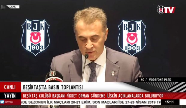 Beşiktaş Başkanı Fikret Orman'dan zehir zemberek sözler!