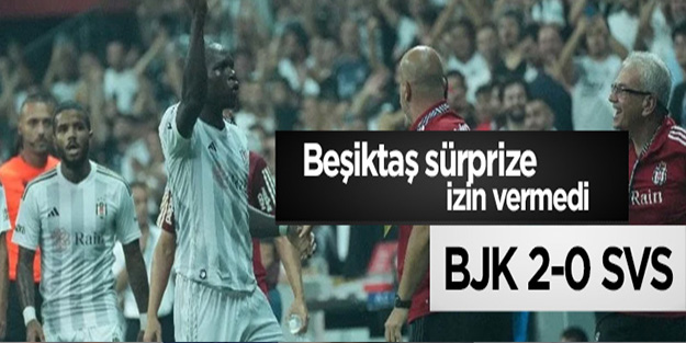 Beşiktaş evinde sürprize izin vermedi