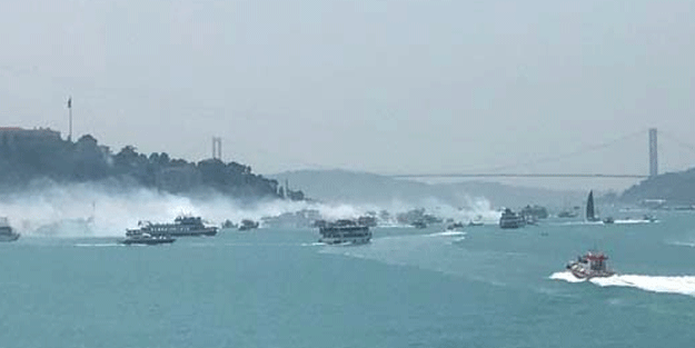 Boğazdan geldiler! Fotoğraflar az önce çekildi...