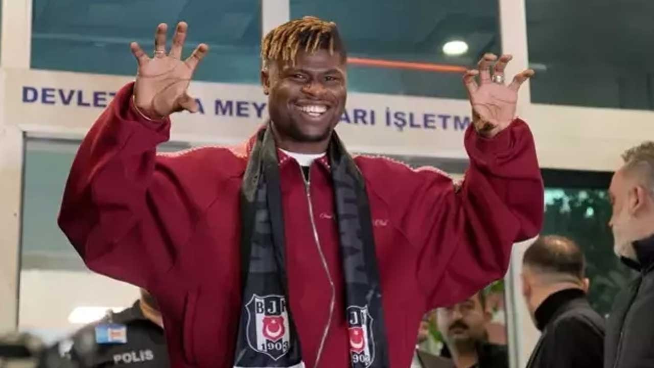 Beşiktaş tarihinin en pahalı ikinci transferi Emmanuel Agbadou İstanbul'da