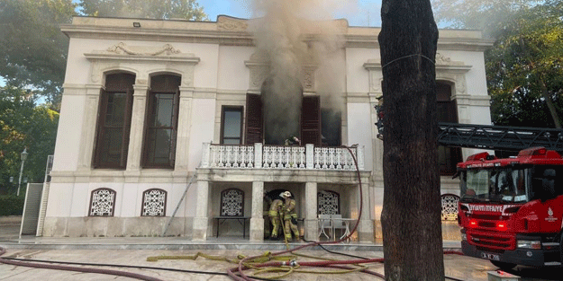 Yıldız Parkı’ndaki tarihi köşkte yangın