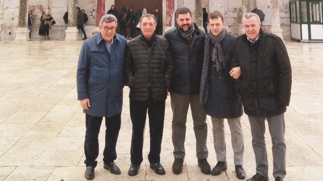 Beşiktaş yönetimi Mescid-i Aksa'yı ziyaret etti