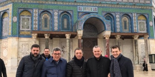 Beşiktaşlı yöneticiler Mescid-i Aksa'da