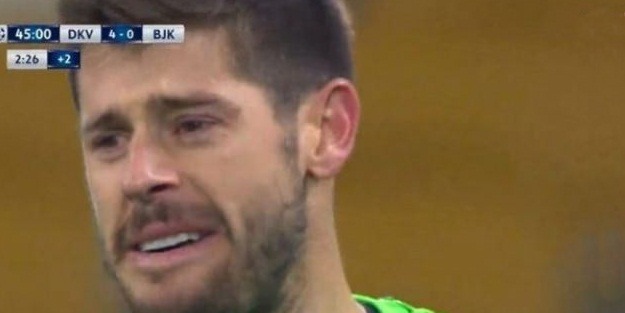 Beşiktaş'ta Fabri gözyaşlarına hakim olamadı!