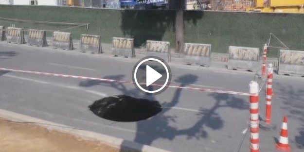 Beşiktaş'ta yol çöktü!
