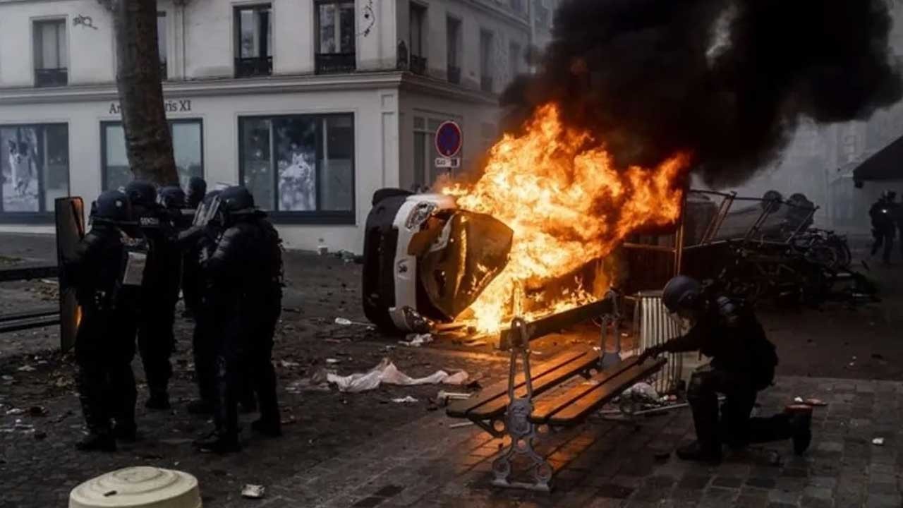 Besledikleri teröristler Fransa'ya bela oldu! Marsilya’yı savaş alanına döndü