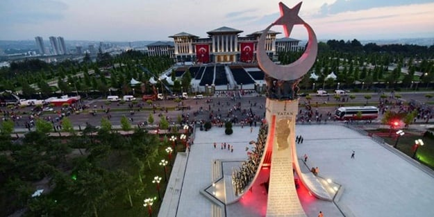 Beştepe'deki Şehitler Abidesi açıldı! Bakın o semboller ne anlama geliyor