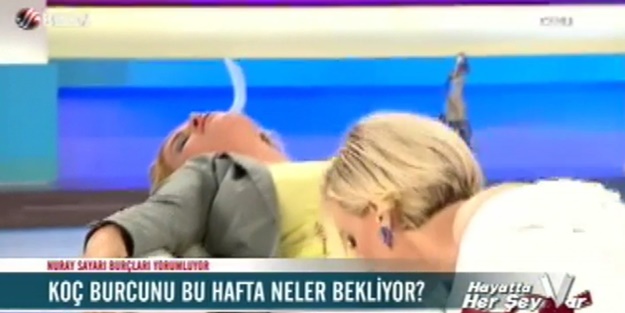 Beyaz TV'de canlı yayında bir anda bayıldı - VİDEO