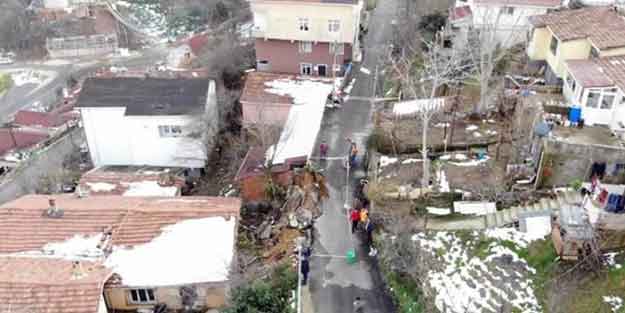 Beykoz'da faciadan dönüldü! Yol evin üzerine...