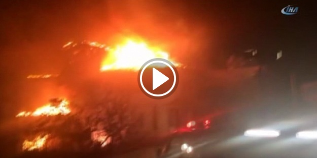 Beykoz'da yangın