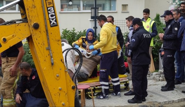 Beylikdüzü'nde müjdeli haber 3 saat sonra geldi! İşçi kurtarıldı