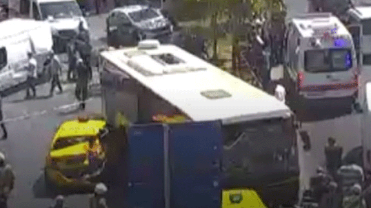 Beyoğlu'ndaki zincirleme kazanın görüntüsü ortaya çıktı!