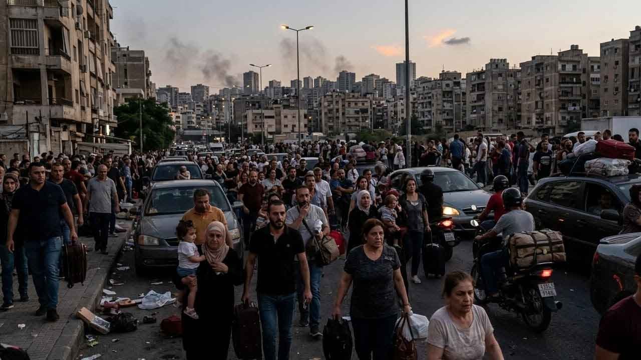 Beyrut'ta tahliye paniği! İsrail'den Dahiye bölgesine kitlesel saldırı tehdidi