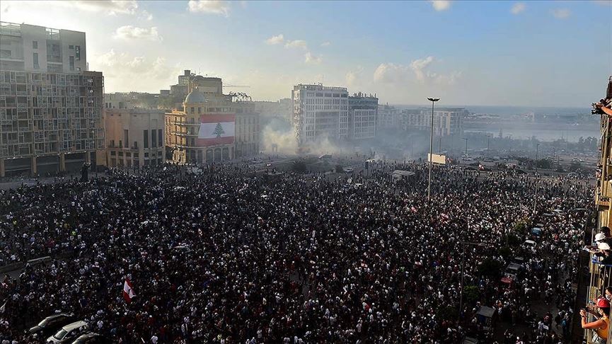 Beyrut'taki gösterilerin bilançosu: 1 ölü, 238 yaralı