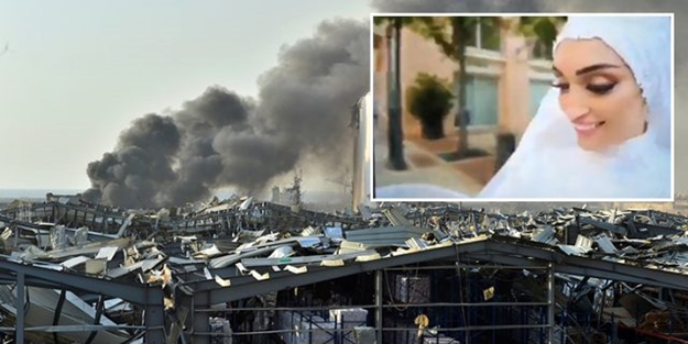 Beyrut'taki patlamada yeni evlenen çift dehşeti böyle yaşadı