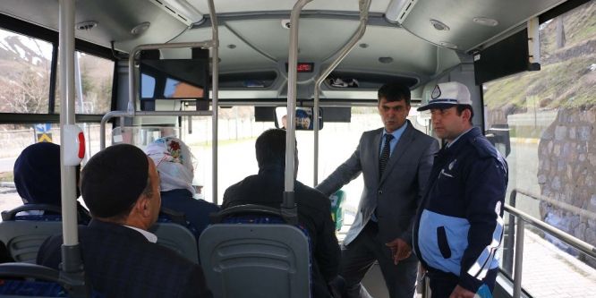 Bitlis’te halk otobüsleri denetlendi