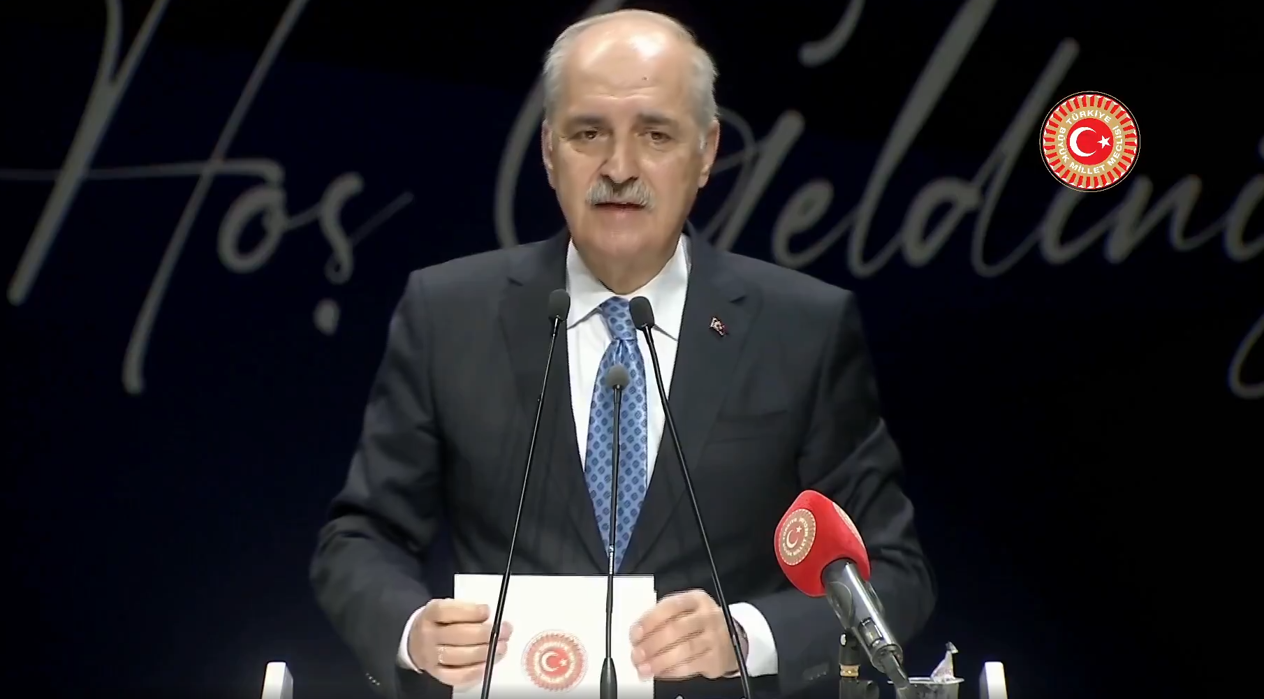 "Bi hev re bibin dil bi dil, dest bi dest; aştî li nav me ra best" TBMM'de bir ilk! Numan Kurtulmuş’tan Kürtçe mesaj