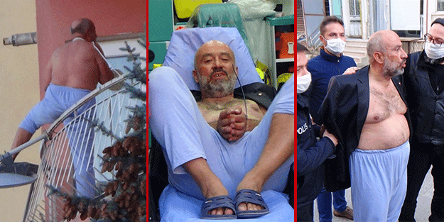 Bıçakla kendisini kesecekti... İkna edilince şarkılar söyleyerek hastaneye gitti