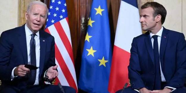 Biden ve Macron Ukrayna'yı görüştü