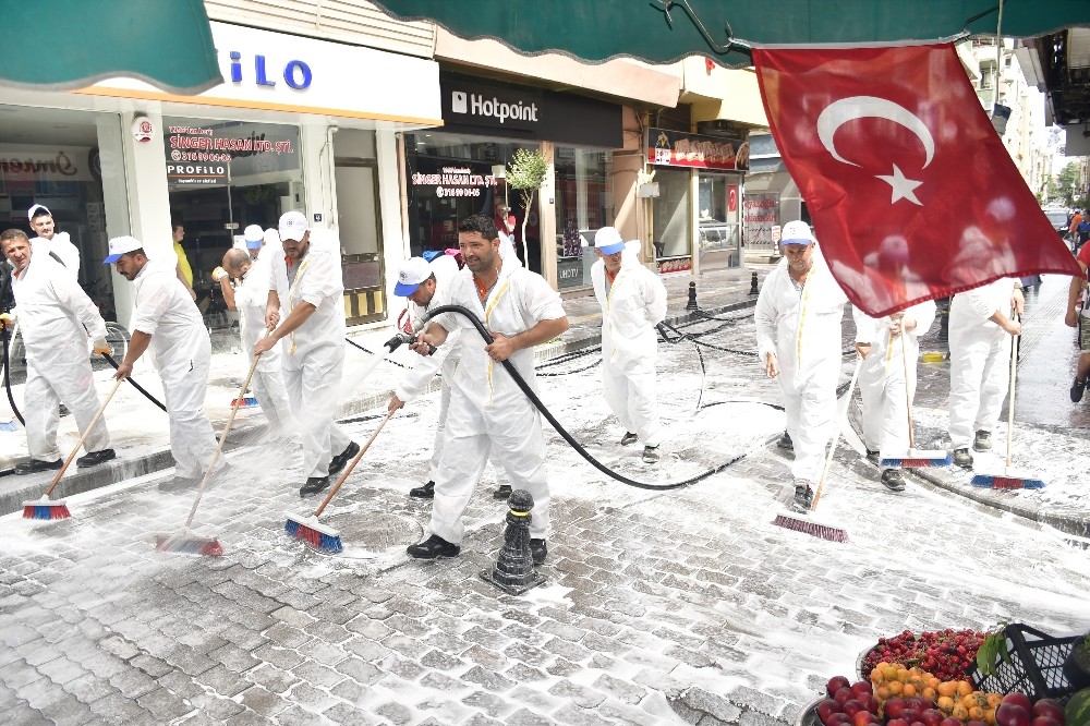 Biga Belediyesi tedbiri elden bırakmıyor 