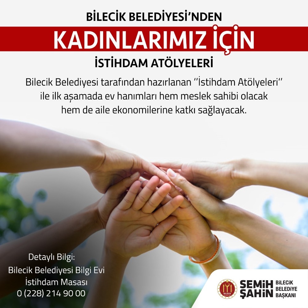 Bilecik kadınlar hem meslek öğrenecek, hem de evlerine katkıda bulunacak 
