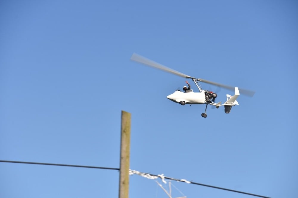 Bilecik semaları gyrocopter gösterisi ile renklendi 