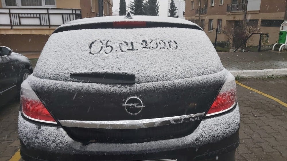 Bilecik’e yılın ve mevsimin ilk karı yağdı 
