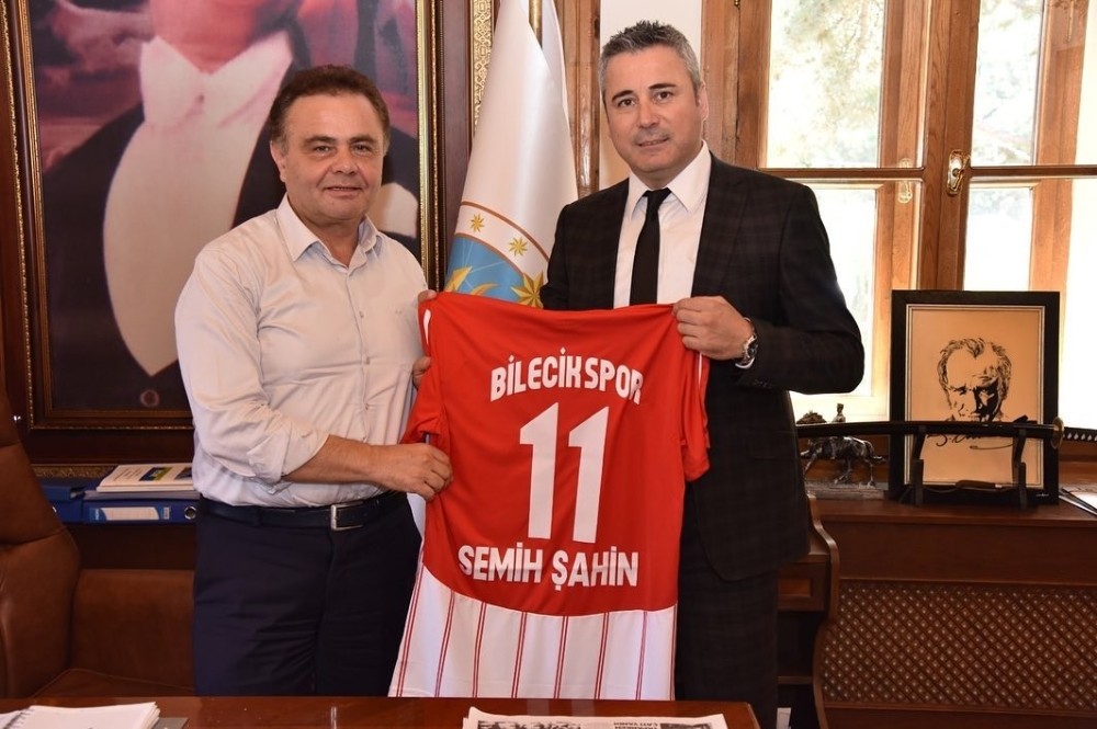 Bilecikspor’dan Başkan Şahin’e ziyaret 