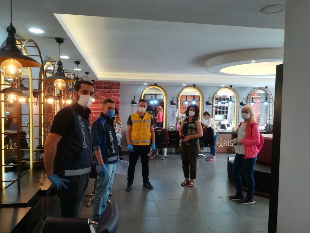 Bilecik’te berber, kuaför, AVM, pazar yeri ve toplu ulaşım denetimi 