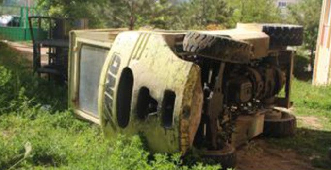 Bilecik’te forklift kazası; 1 yaralı