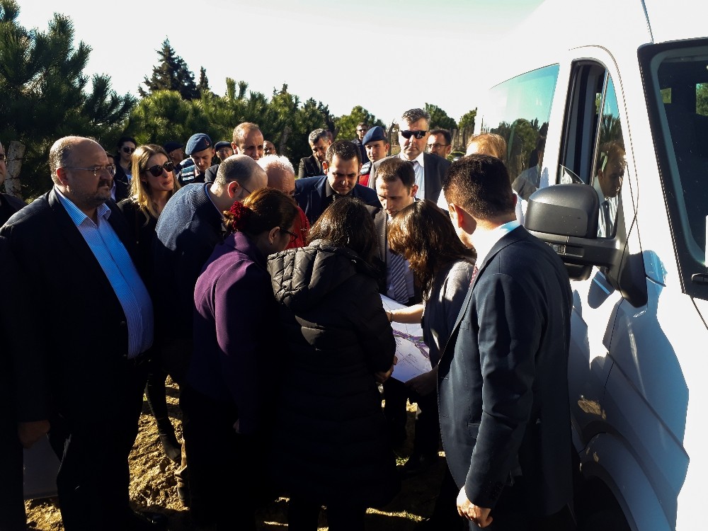 Bilirkişi heyeti, OSB’nin yapılması planlanan köyde inceleme yaptı 